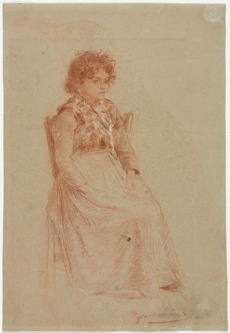 Boerin door Friedrich Gauermann