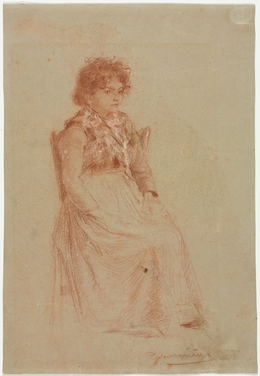 Boerin door Friedrich Gauermann