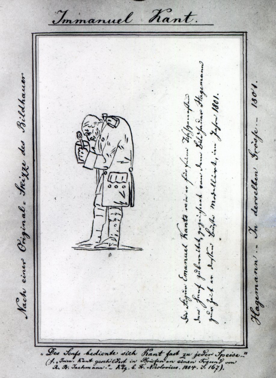Kant mengt mosterd, 1801 door Friedrich Hagemann