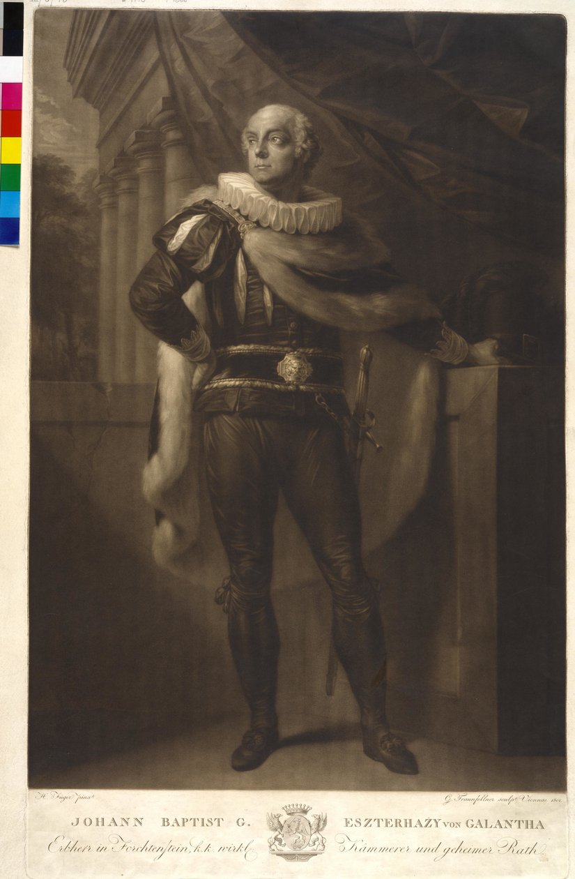 Johann Baptist G. Esterházy van Galantha door Friedrich Heinrich Fuger
