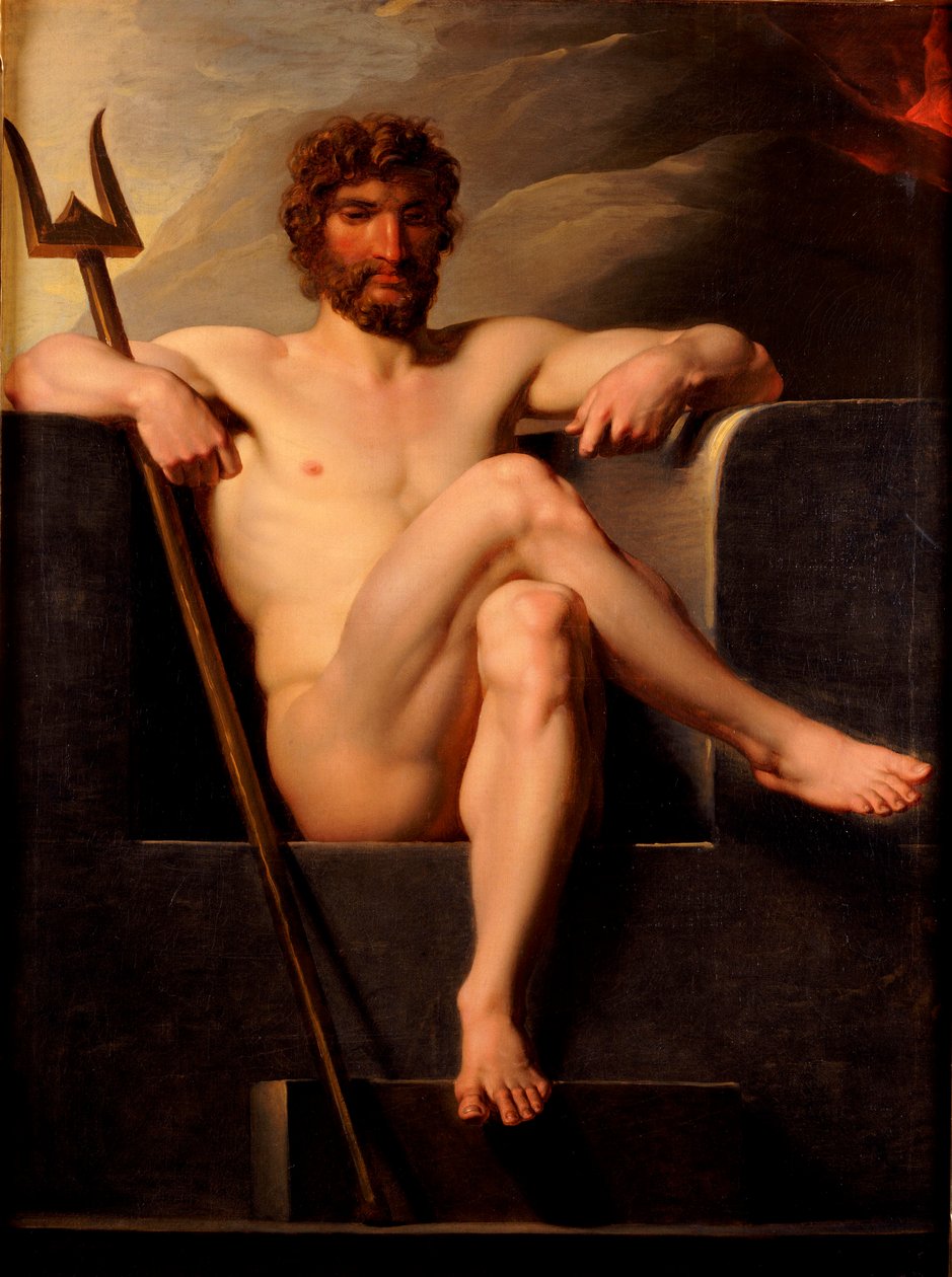 Poseidon op de Troon door Friedrich Heinrich Fuger
