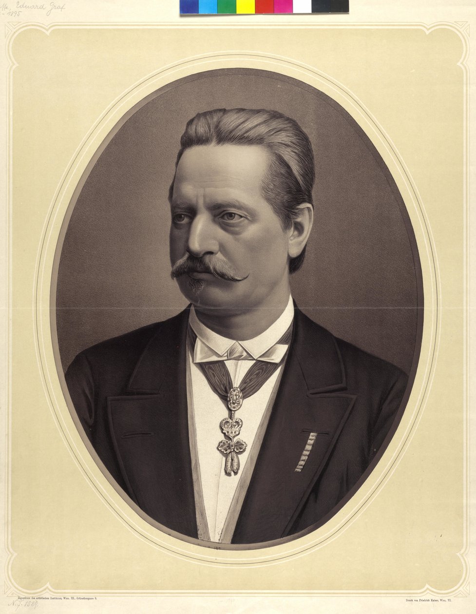 Eduard graaf Taaffe door Friedrich Kaiser