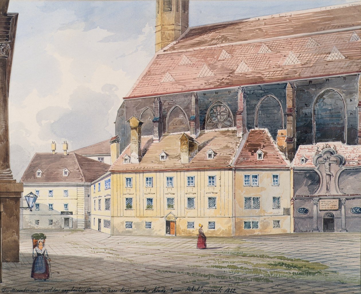 De Minorietenkerk in Wenen door Friedrich Leibold