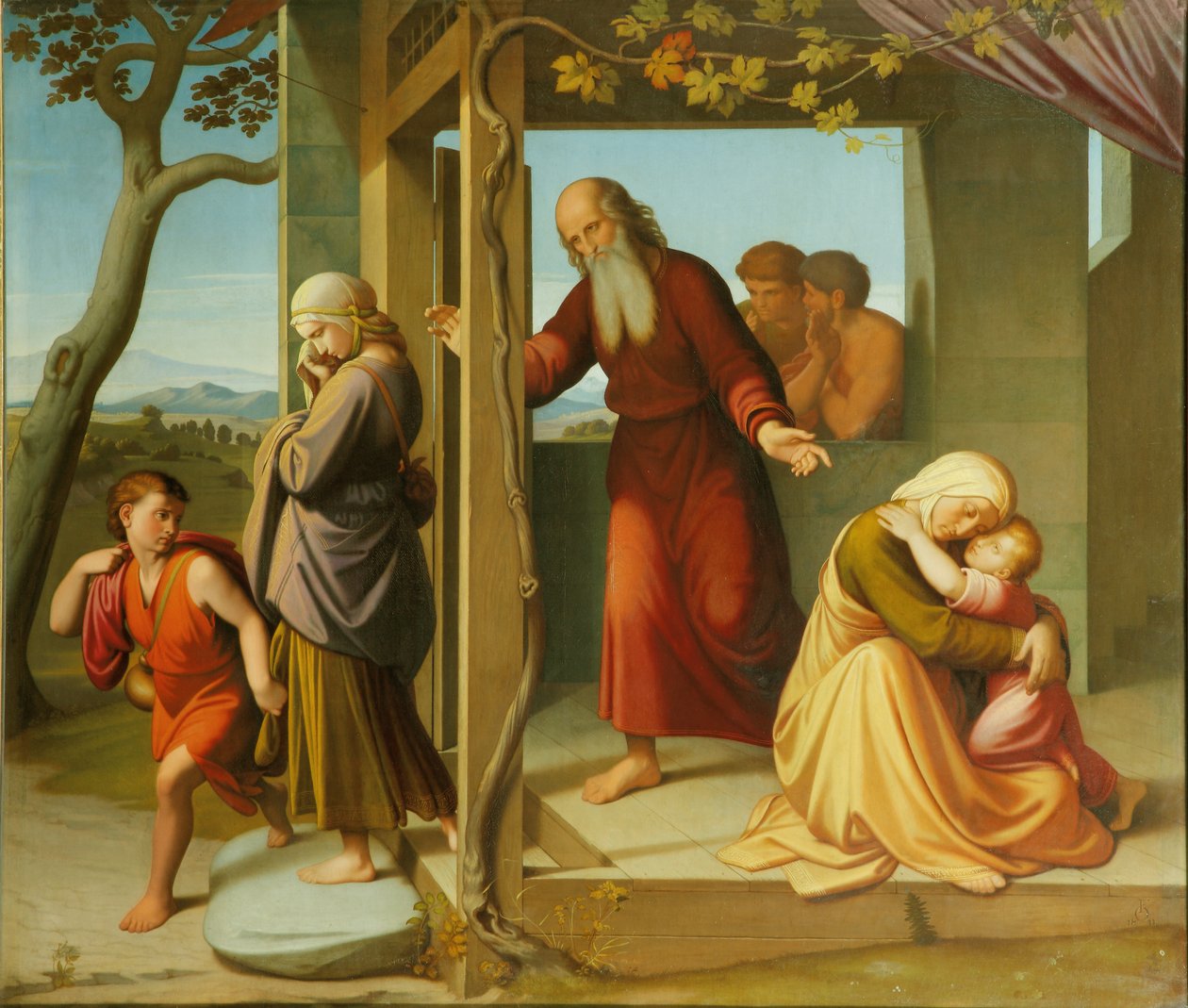 De Verbanning van Hagar, 1841 door Friedrich Overbeck