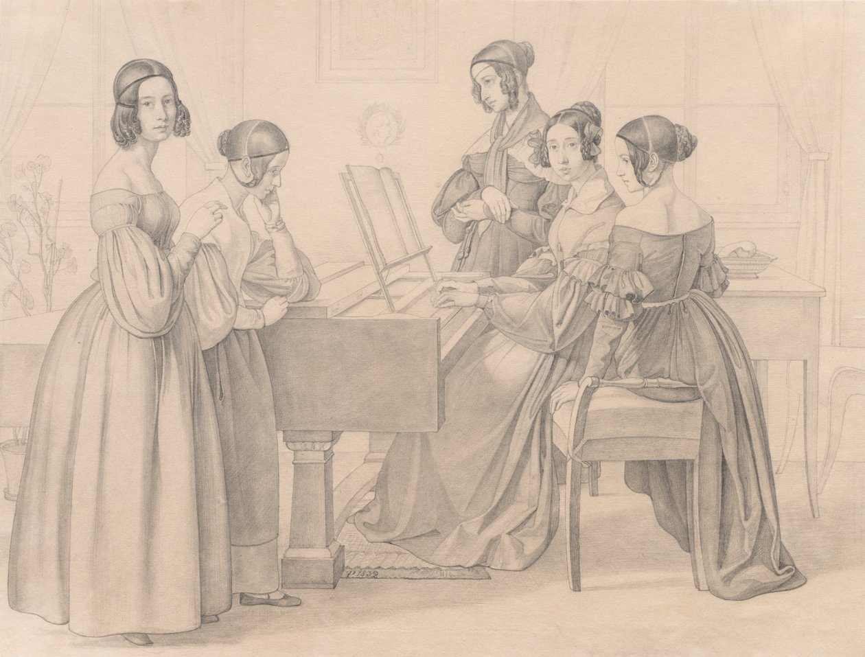 Muziekavond bij de Prellers door Friedrich Preller