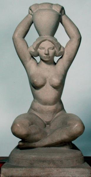 Kruikdrager, 1912 door Friedrich Wield