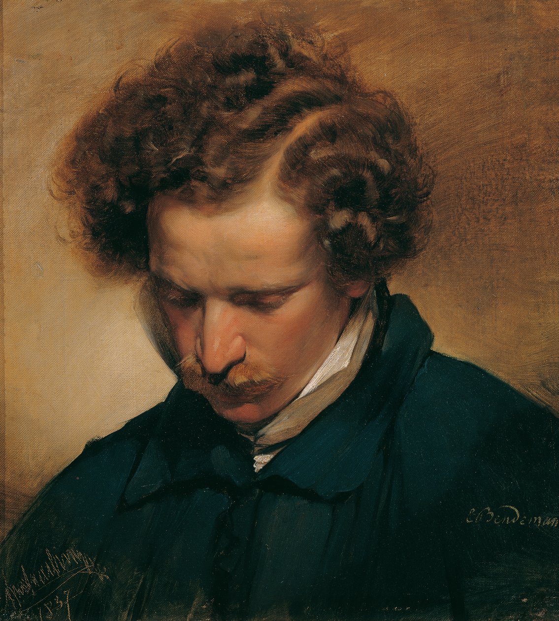 De schilder Eduard Bendemann door Friedrich von Amerling