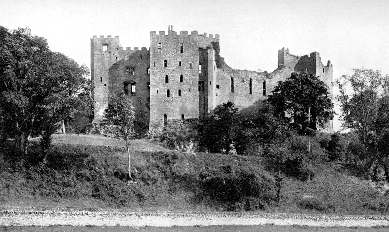 Ludlow Kasteel, Shropshire, Engeland, 1924-1926 door Frith and Co