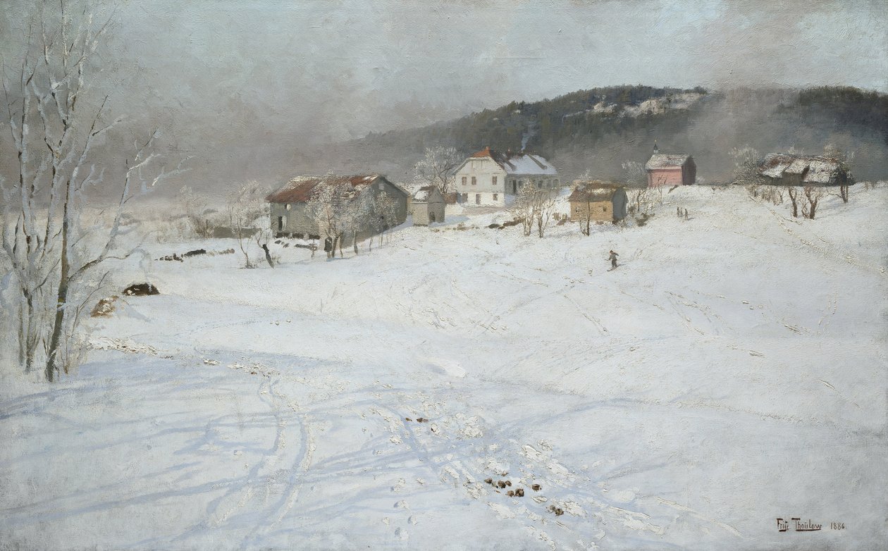 Winter door Fritz Thaulow