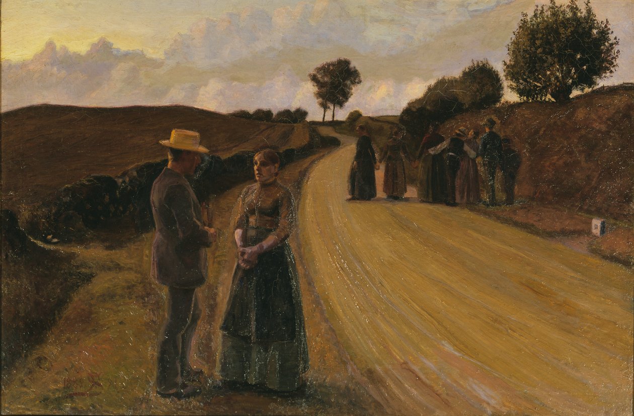 Liefde maken in de avond, 1889-91 door Fritz Syberg