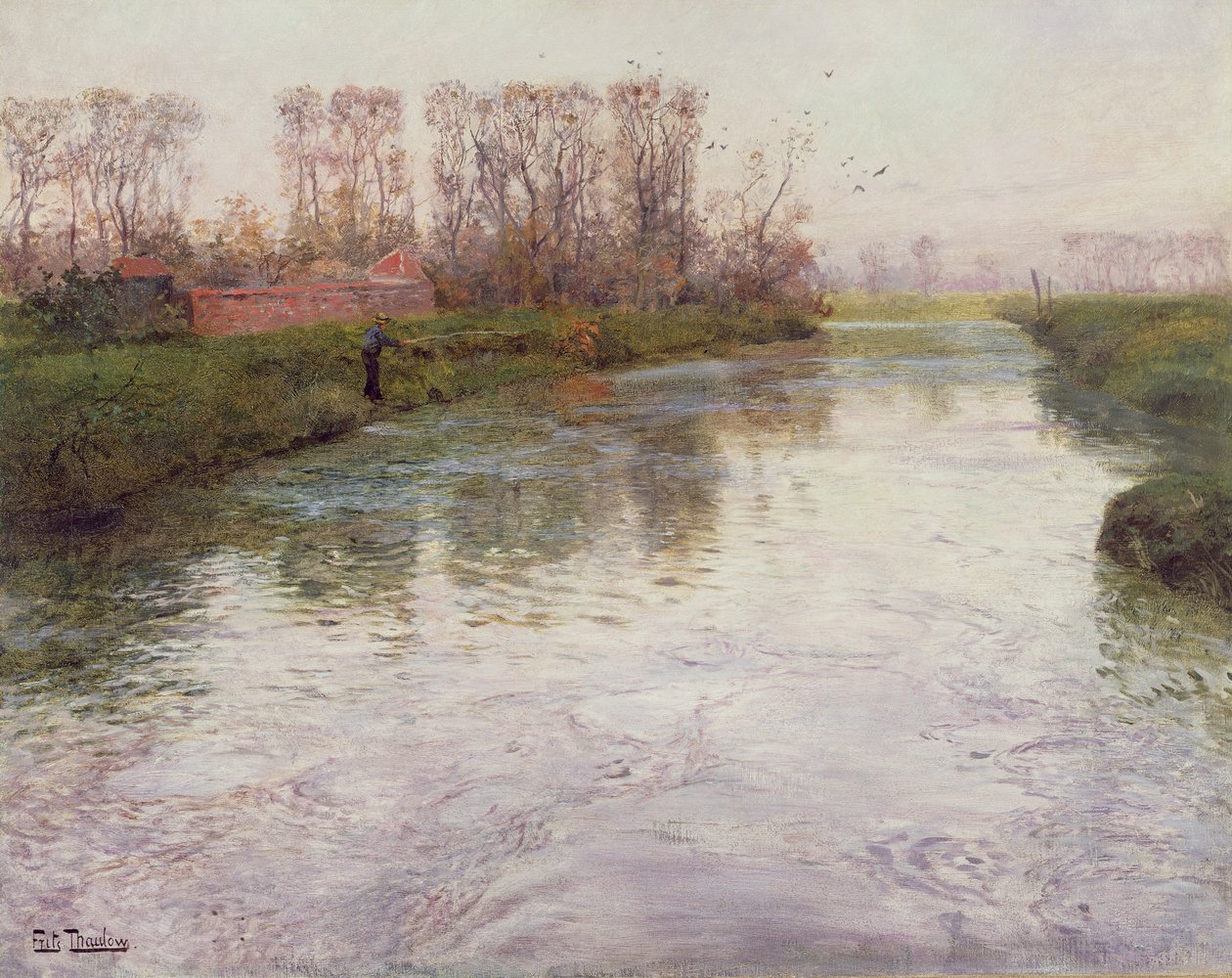 Stroom, ca. 1890 door Frits Thaulow