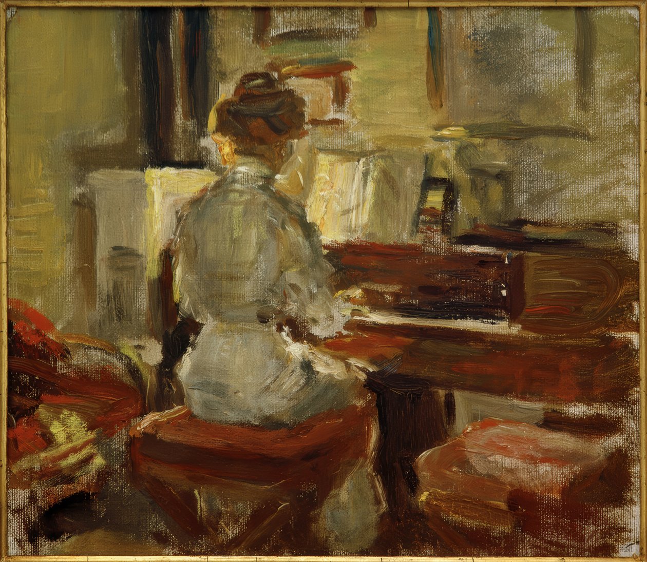 Pianospel door Fritz von Uhde