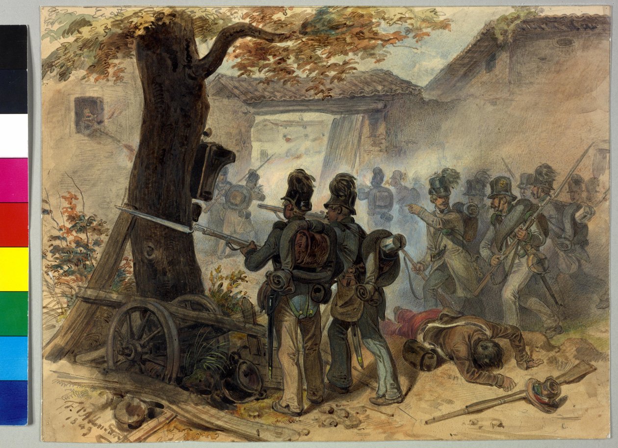 Stedelijke oorlogvoering 1848 door Fritz L