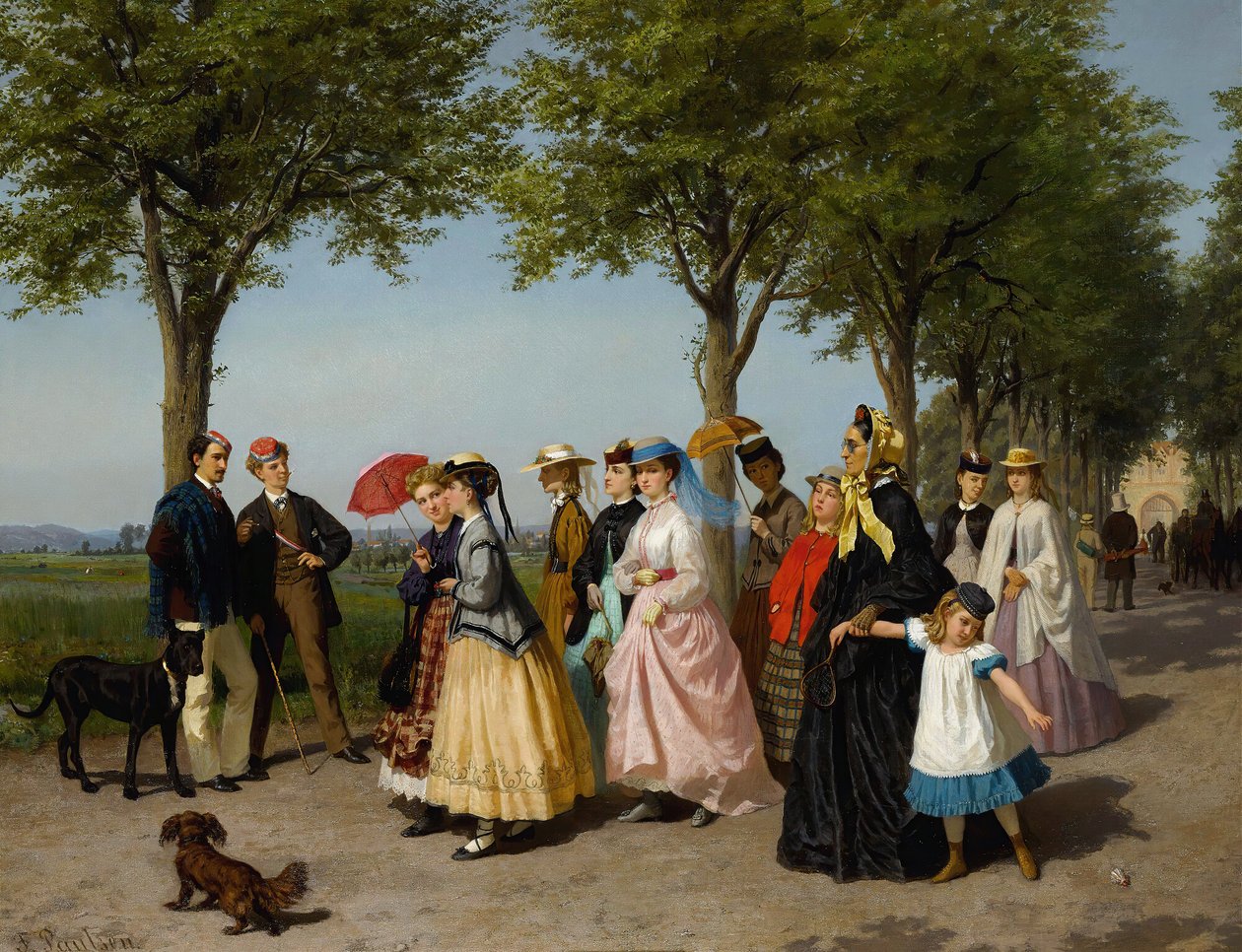 De Promenade door Fritz Paulsen