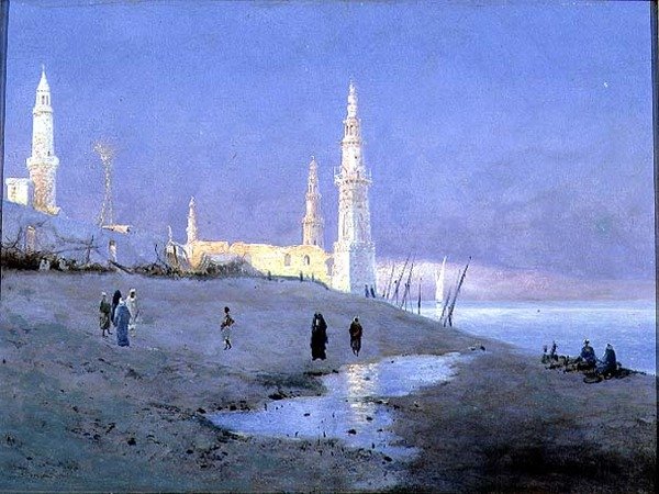 Zonsondergang aan de Nijl door Fritz Staehr Olsen