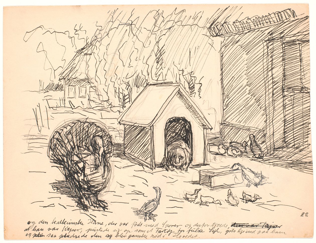 En de kalkoense haan... door Fritz Syberg