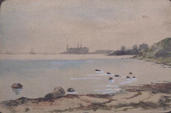 Het Strand, Kronberg Helsinger door Fritz Syberg