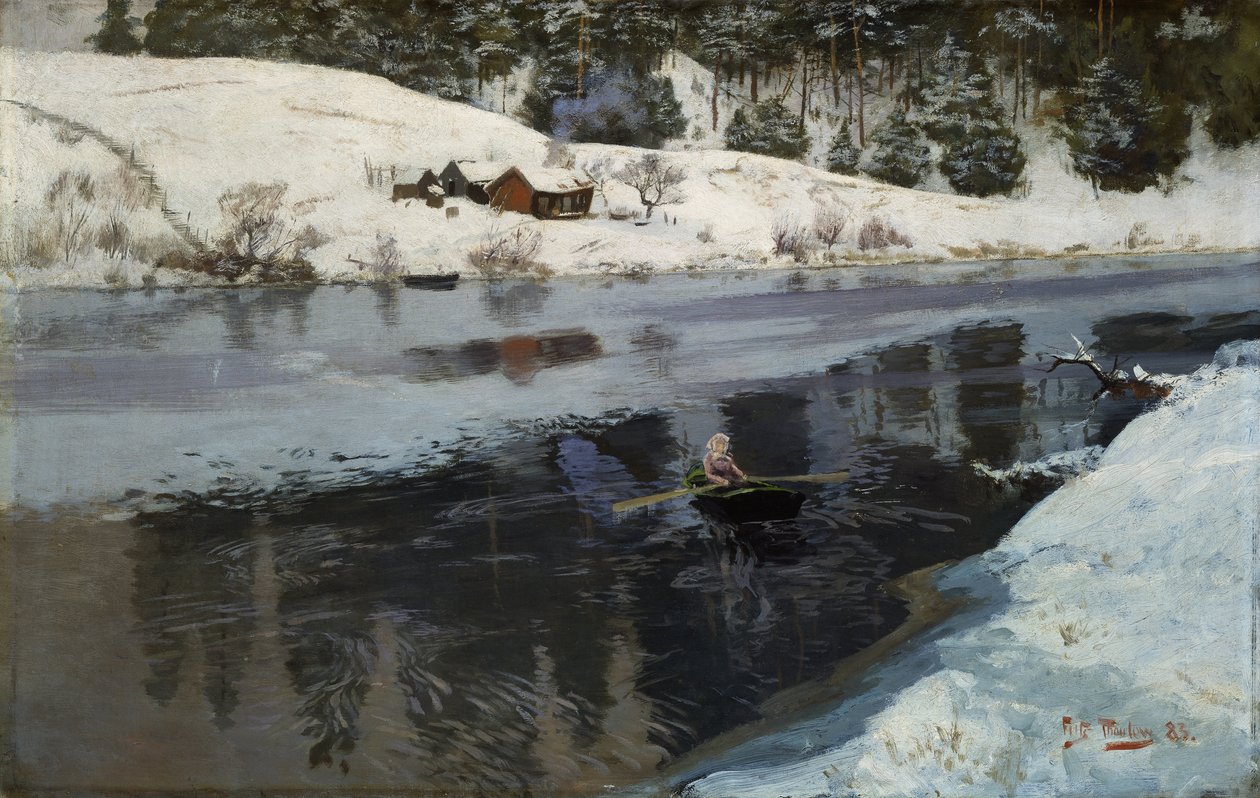 Van Simoa, Winter door Frits Thaulow