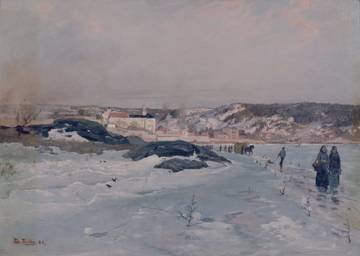 Van Tyvholmen door Fritz Thaulow