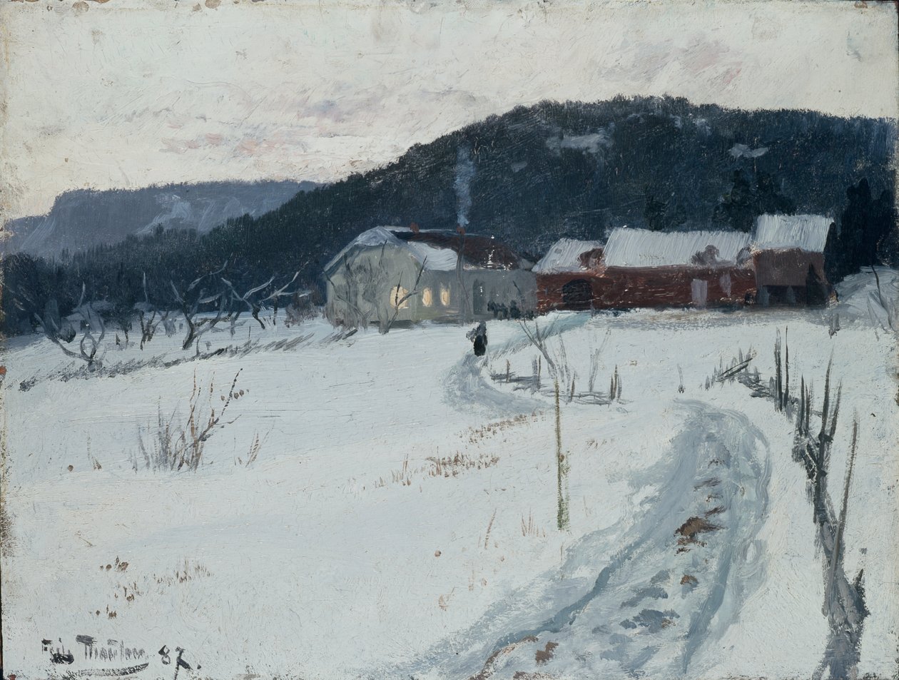Grini, Boven Maja Boerderij door Fritz Thaulow
