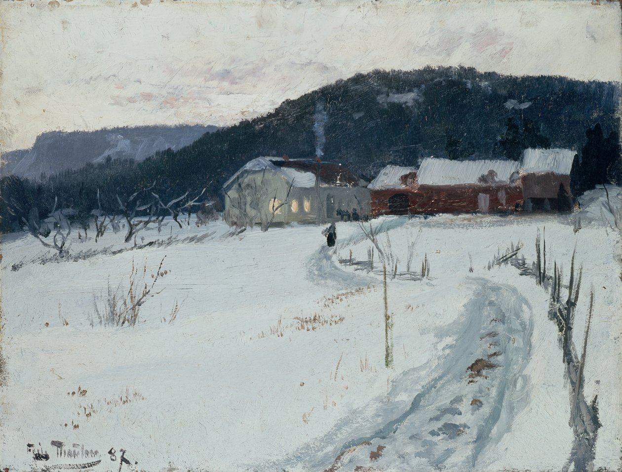Grini, Upper Maja boerderij door Fritz Thaulow