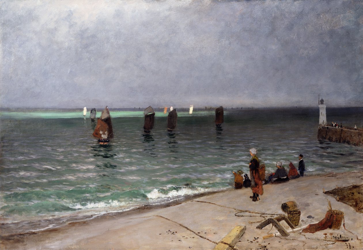 Makreelvissers door Fritz Thaulow