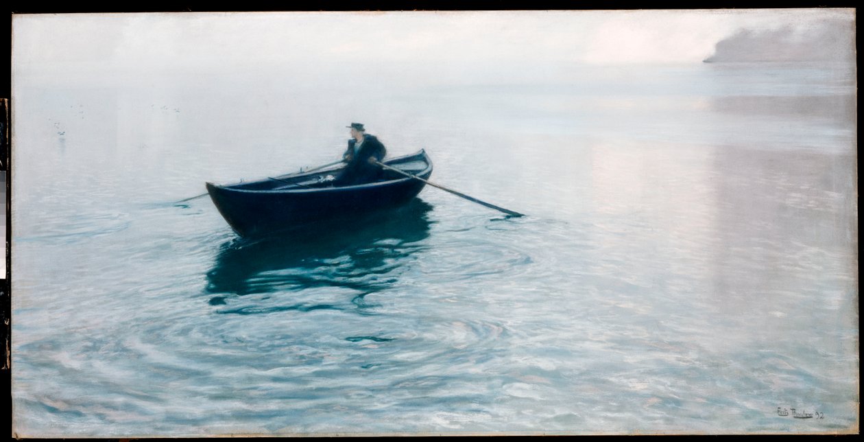 Eenzaamheid, Christiana Fjord, 1892 door Frits Thaulow