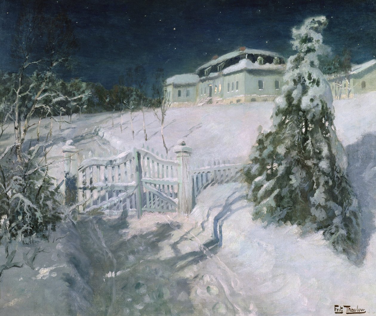 Zonder titel door Fritz Thaulow