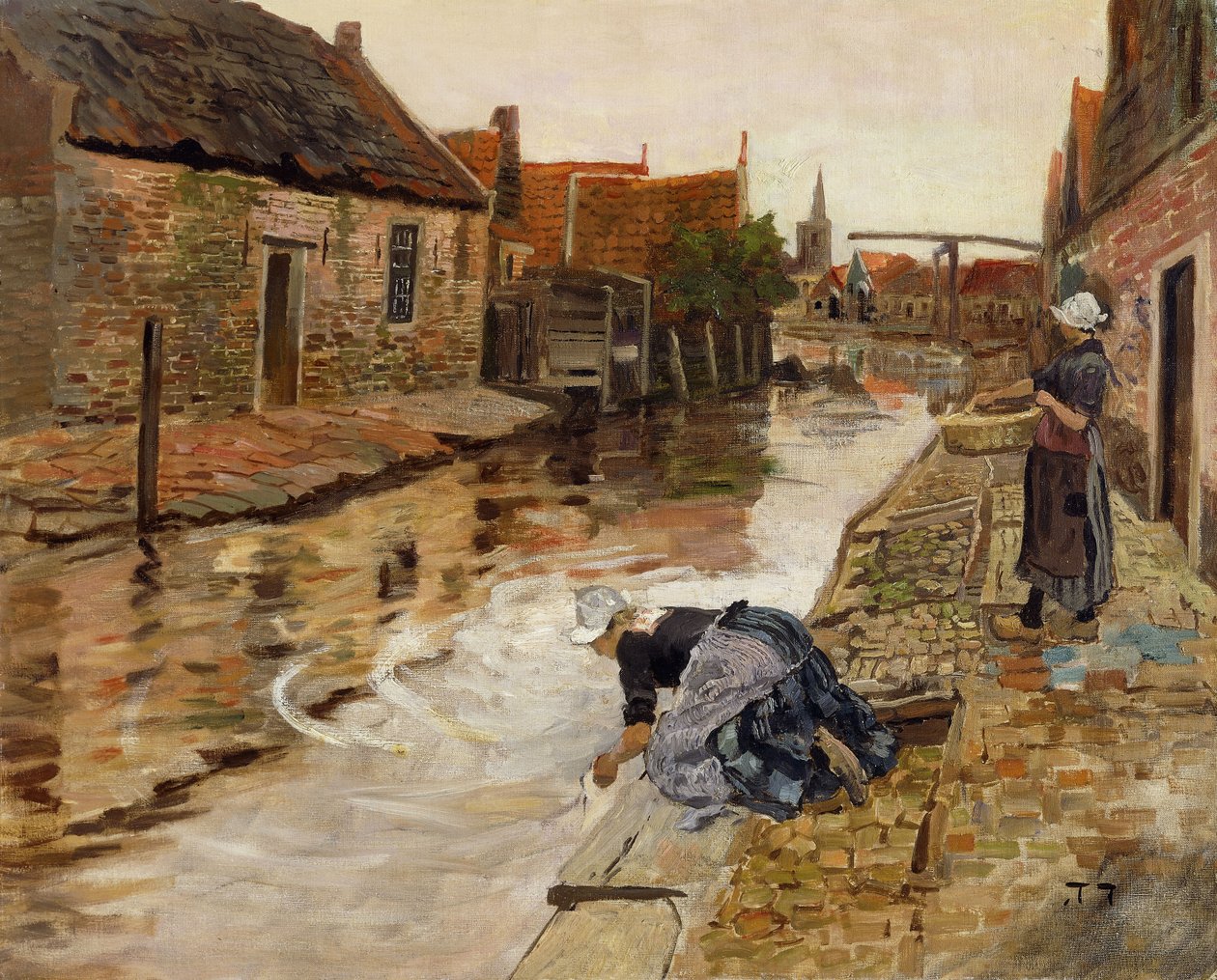 Volendam door Frits Thaulow