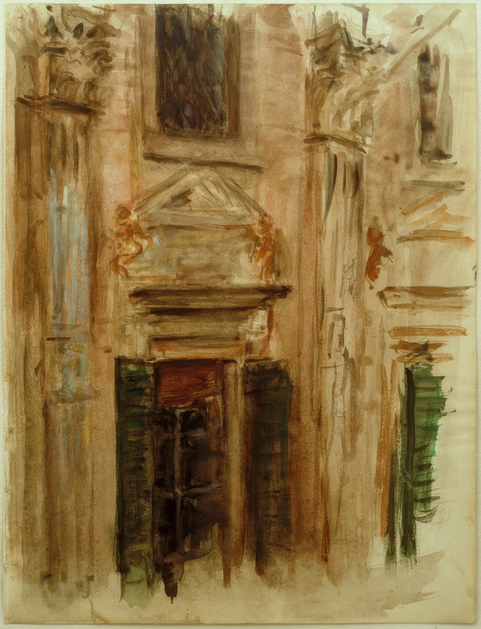 Architectuurstudie door Fritz von Uhde