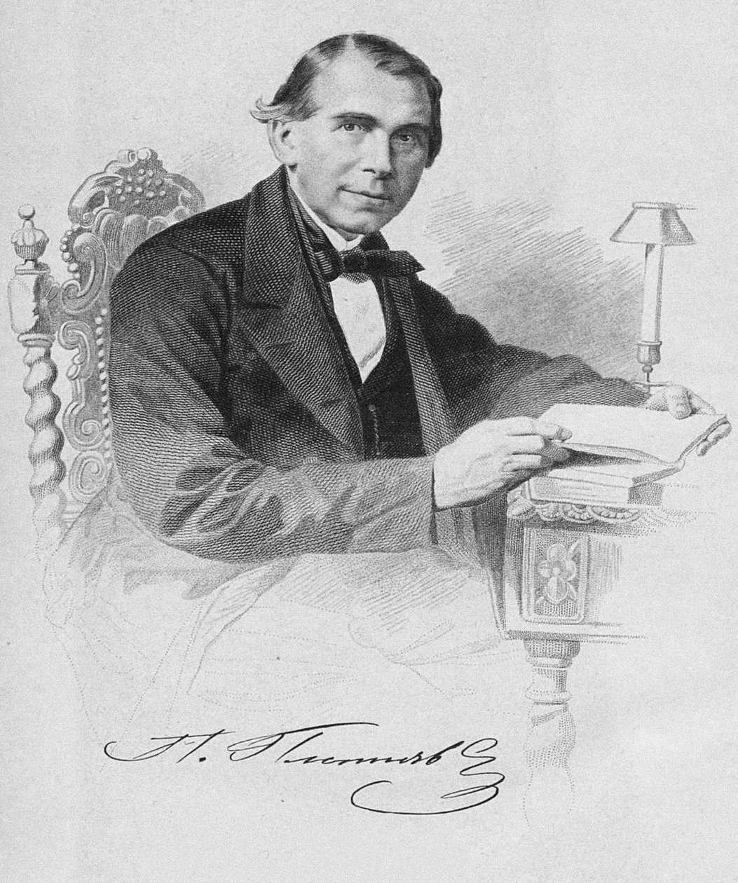 Pyotr Alexandrovich Pletnyov 1791-1865, 1870 door Fyodor Iordan