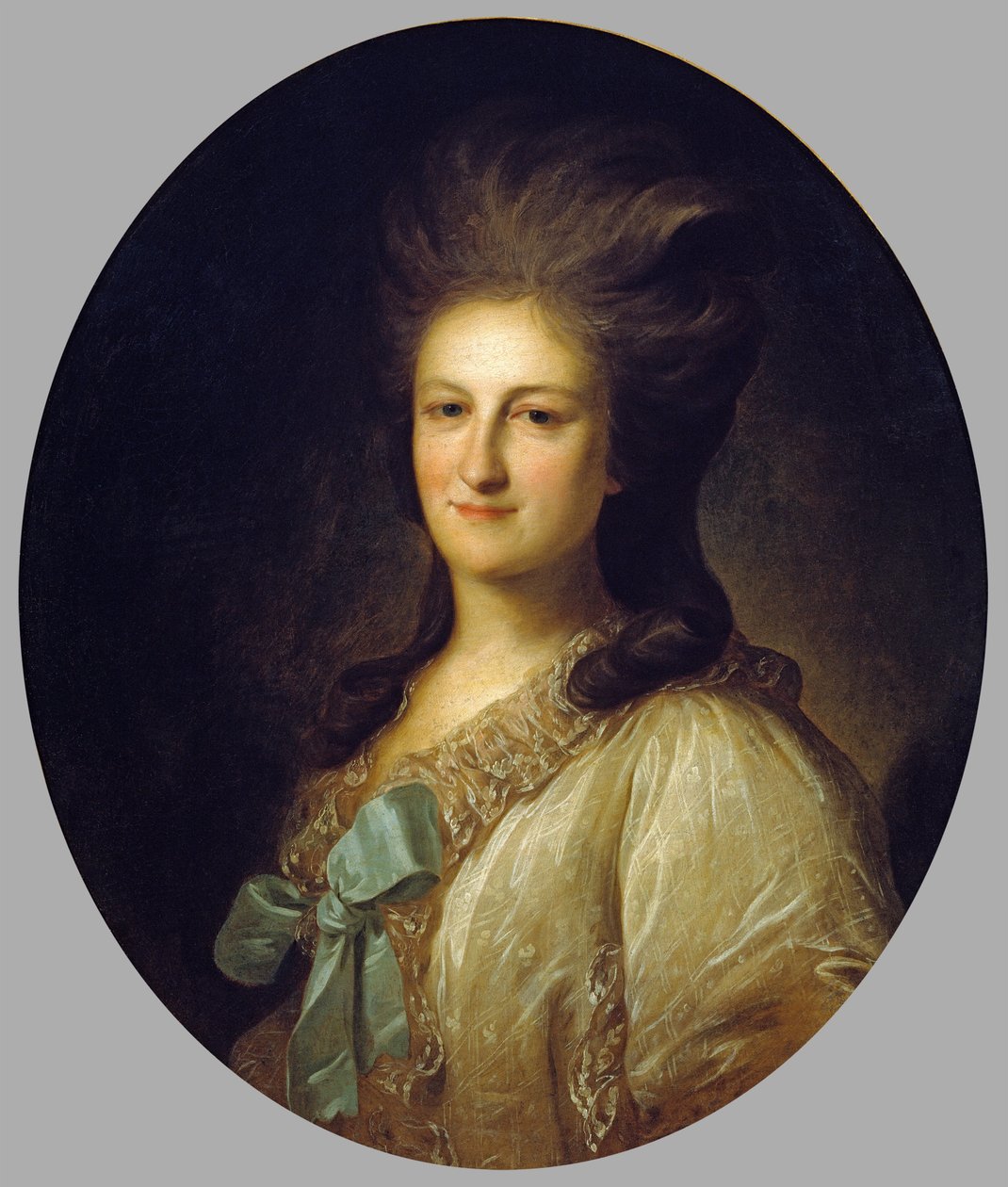 Russisch: "Portret van V.E. Novosiltsova" Portret van V.E. Novosiltsova. Novosiltsova door Fyodor Rokotov