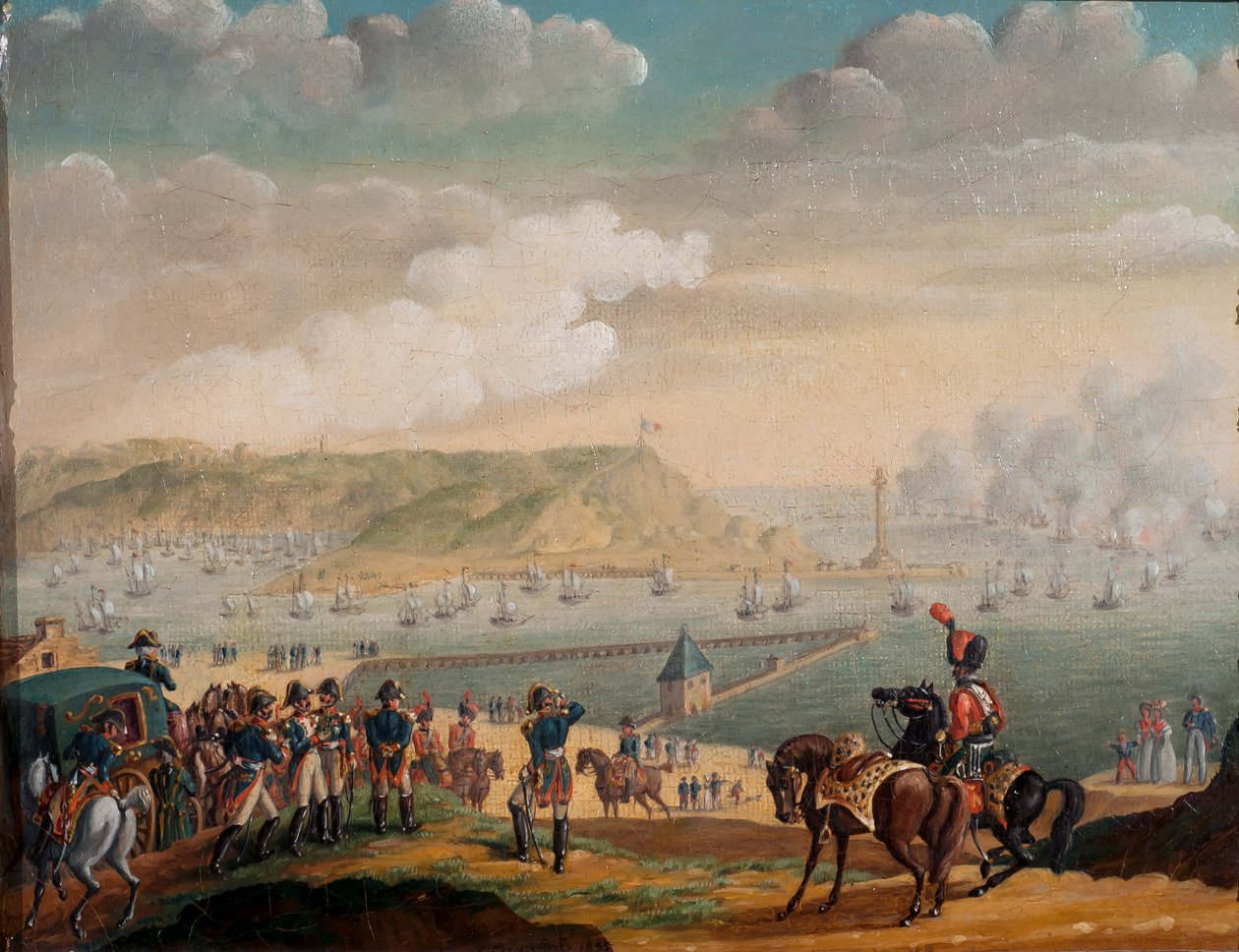 Aankomst van Napoleon in het Kamp van Bolorgue, 1835 door G. Beaufort