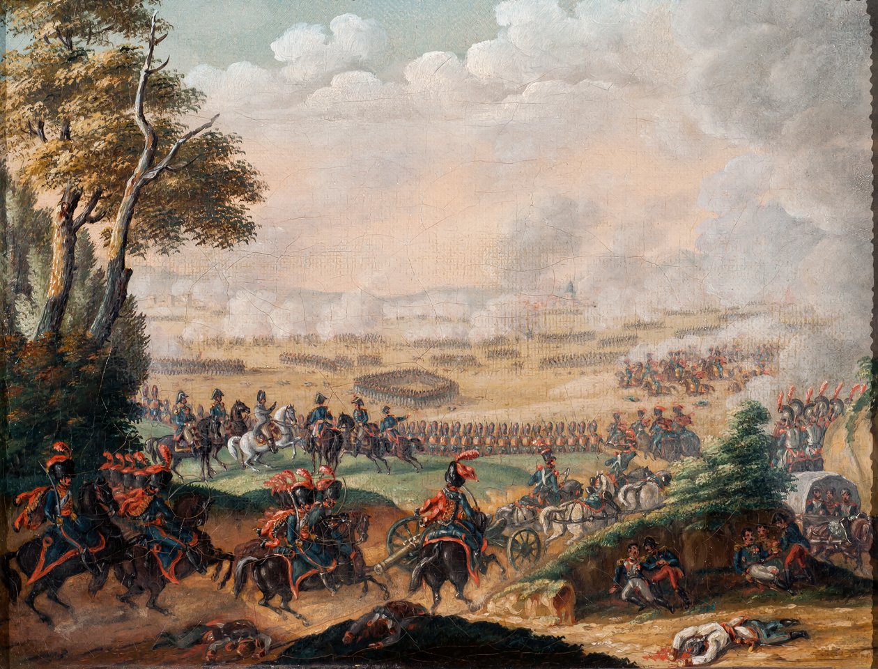 Slag bij Wagram, 6 juli 1809 door G. Beaufort