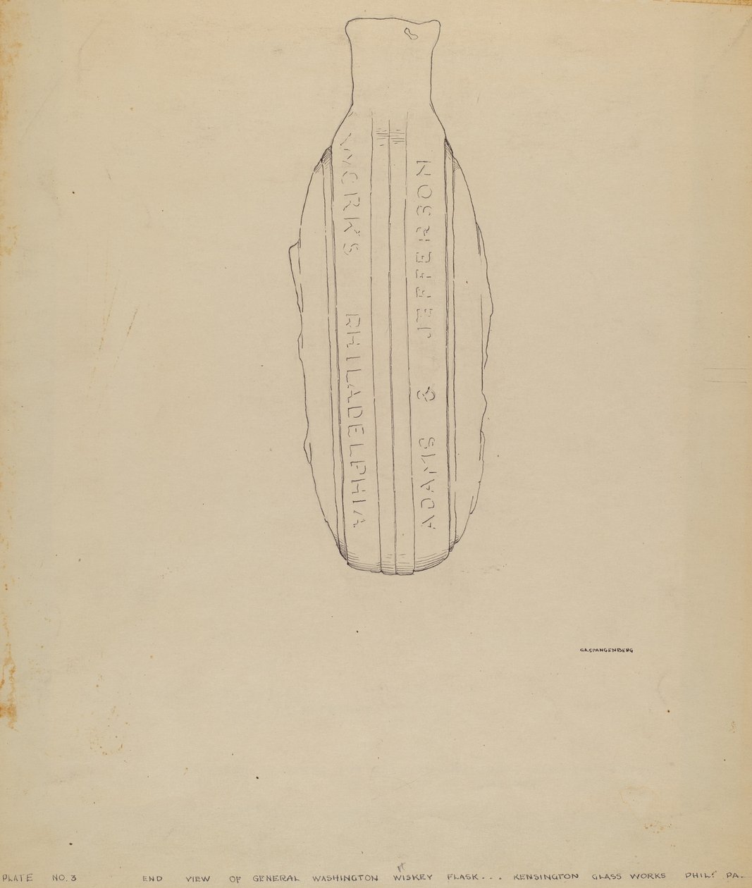 Gen. Washington fles door G.A. Spangenberg