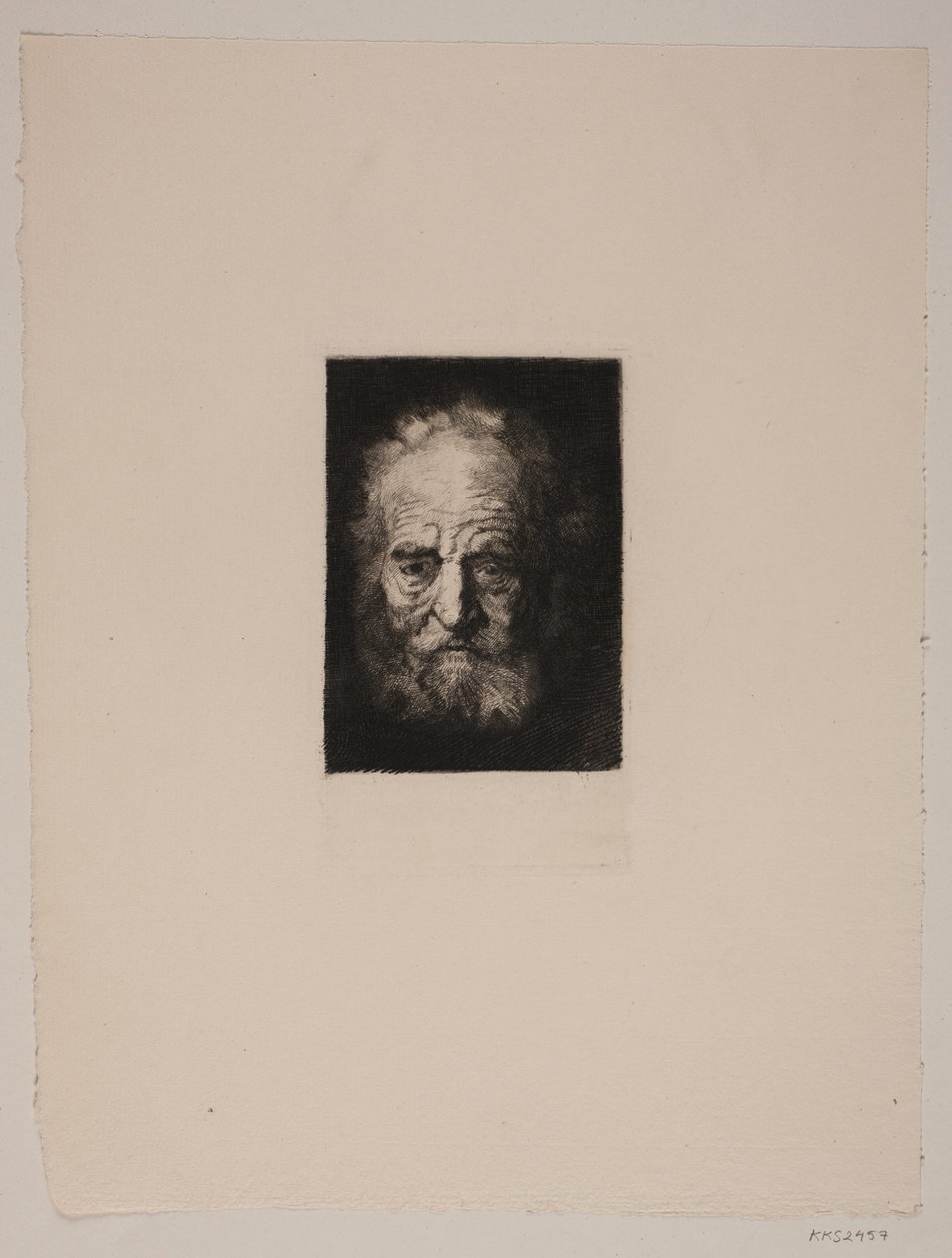 Oude man. Studie naar Rembrandt door G.V. Blom