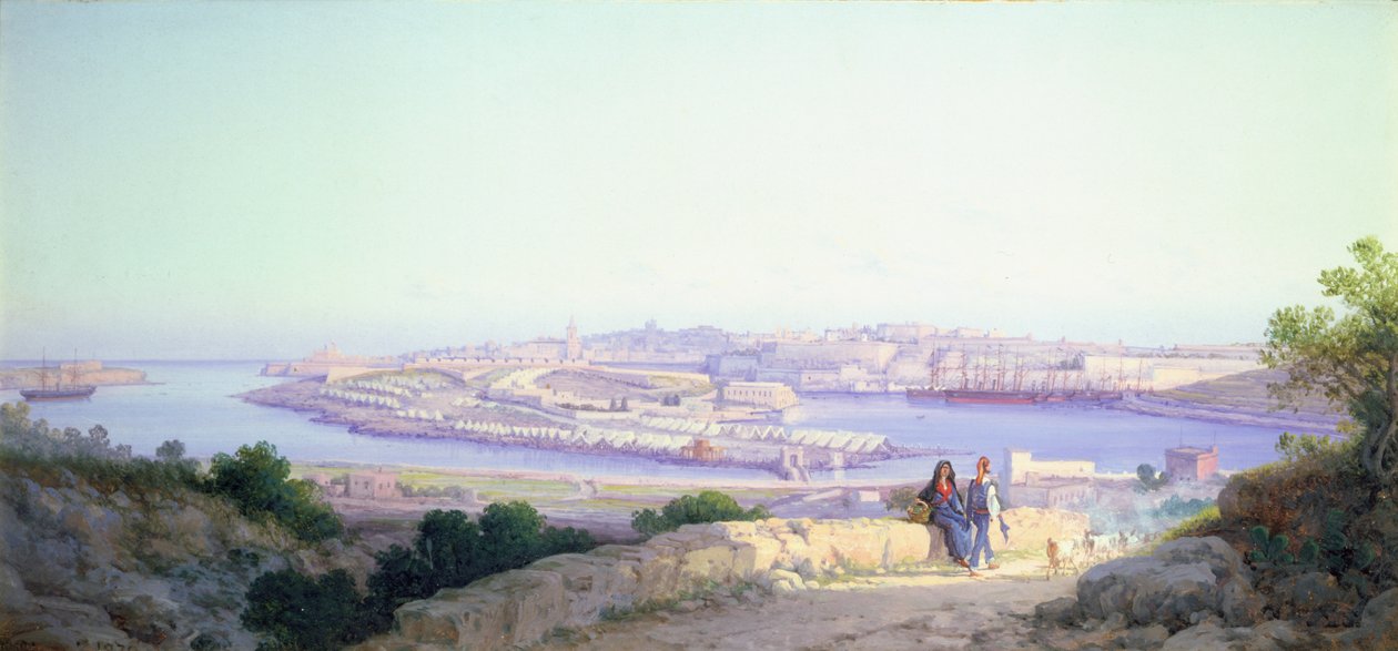 Het Infanteriekamp in Lazaretto, Malta door G. Gianni