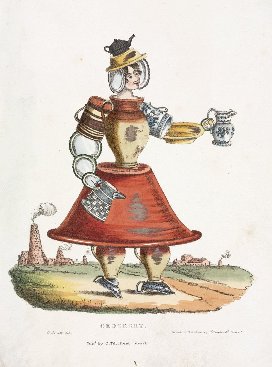Aardewerk, ca. 1831 door G. Spratt