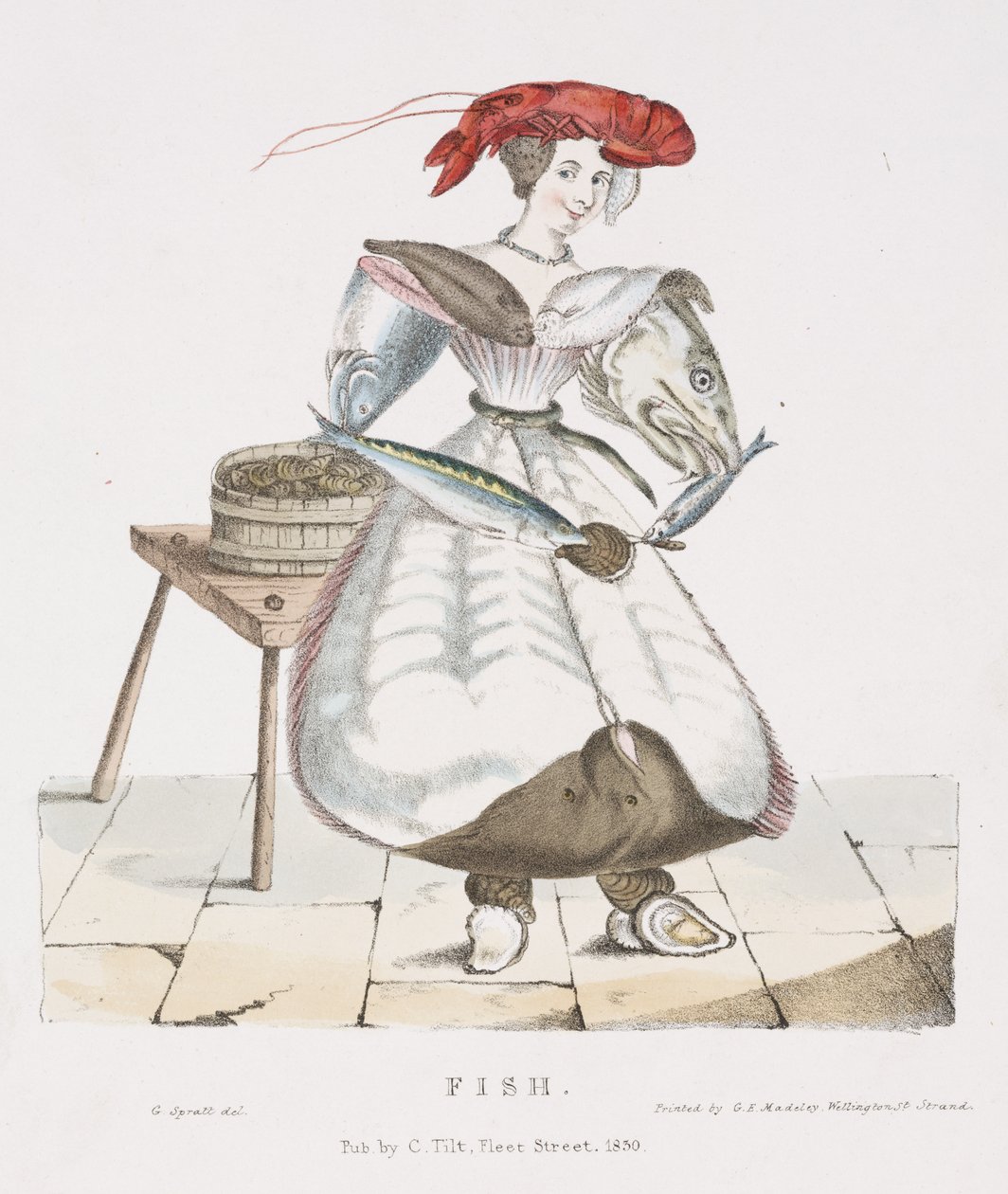 Vis, 1830 door G. Spratt