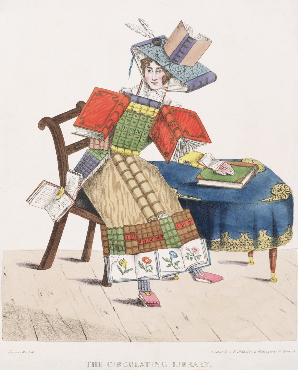 De Circulerende Bibliotheek, 1830 door G. Spratt