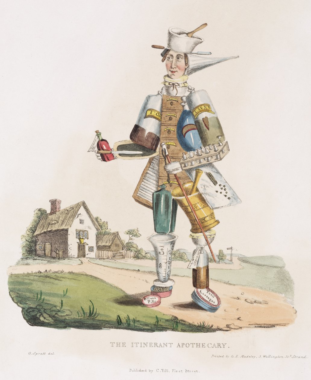 De Rondreizende Apotheker, 1830 door G. Spratt