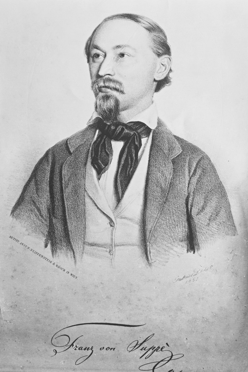 Franz von Suppe (1819-95), Oostenrijkse componist door Gabriel Decker