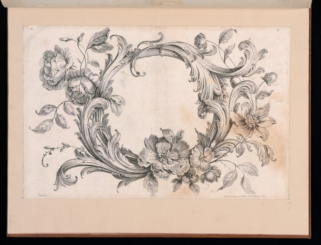 Gebonden prent (Frankrijk) door Gabriel Huquier