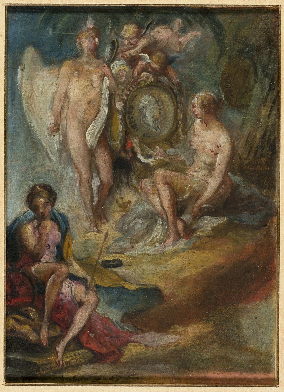 Allegorie door Gabriel Jacques de Saint Aubin