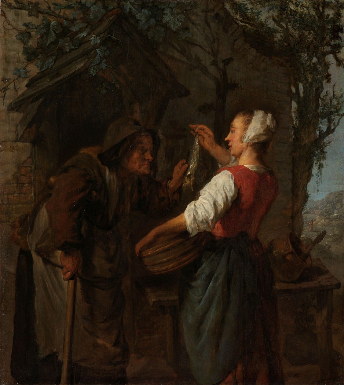 De haringverkoper, ca. 1661-62 door Gabriel Metsu
