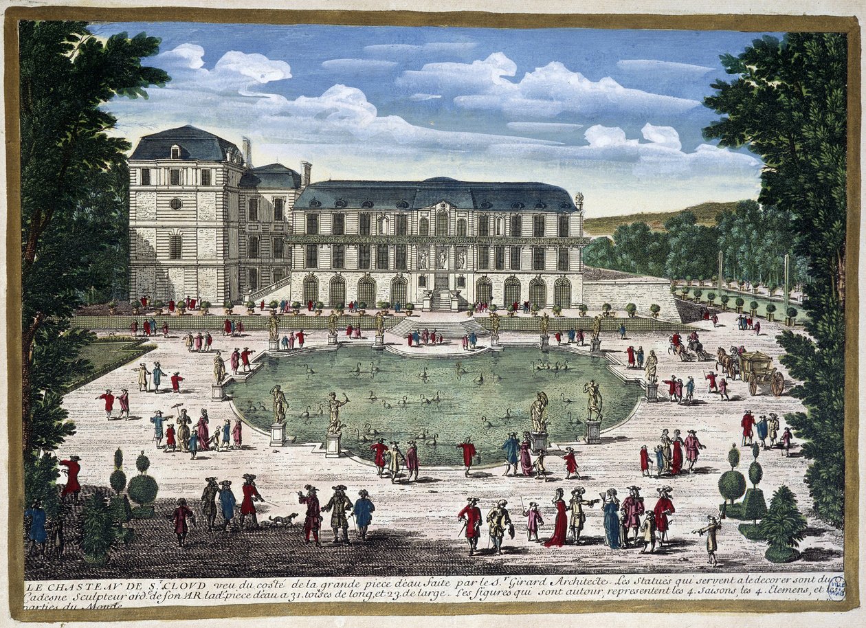 Kasteel van Saint-Cloud door Gabriel Perelle