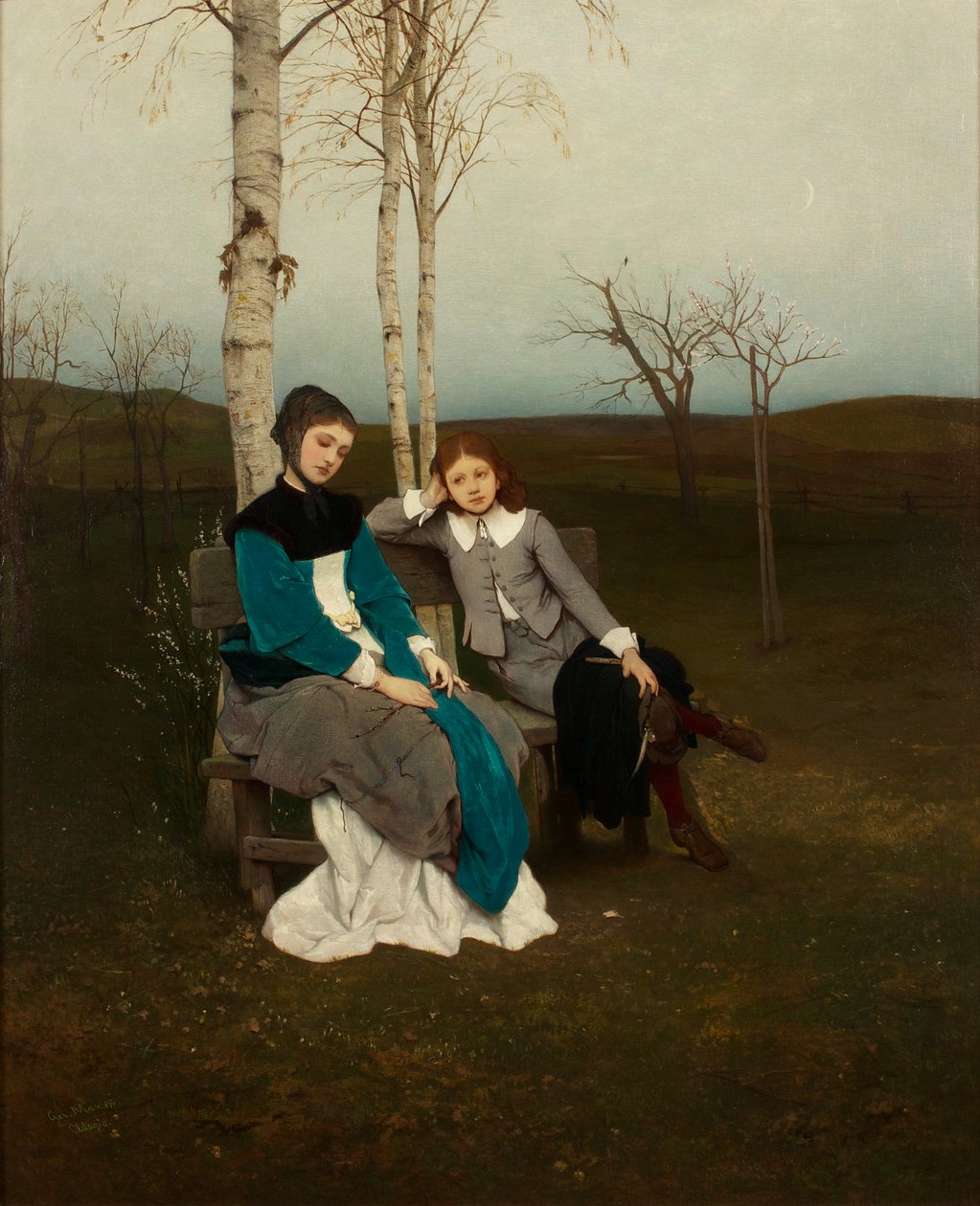 Adagio door Gabriel von Max