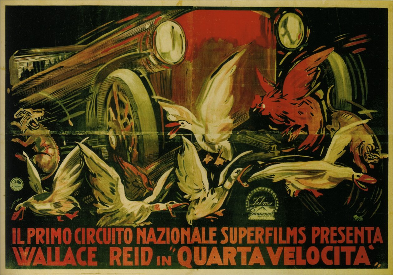 Wallace Reid in Film Double Speed, 1920 door Gabriele Galantara
