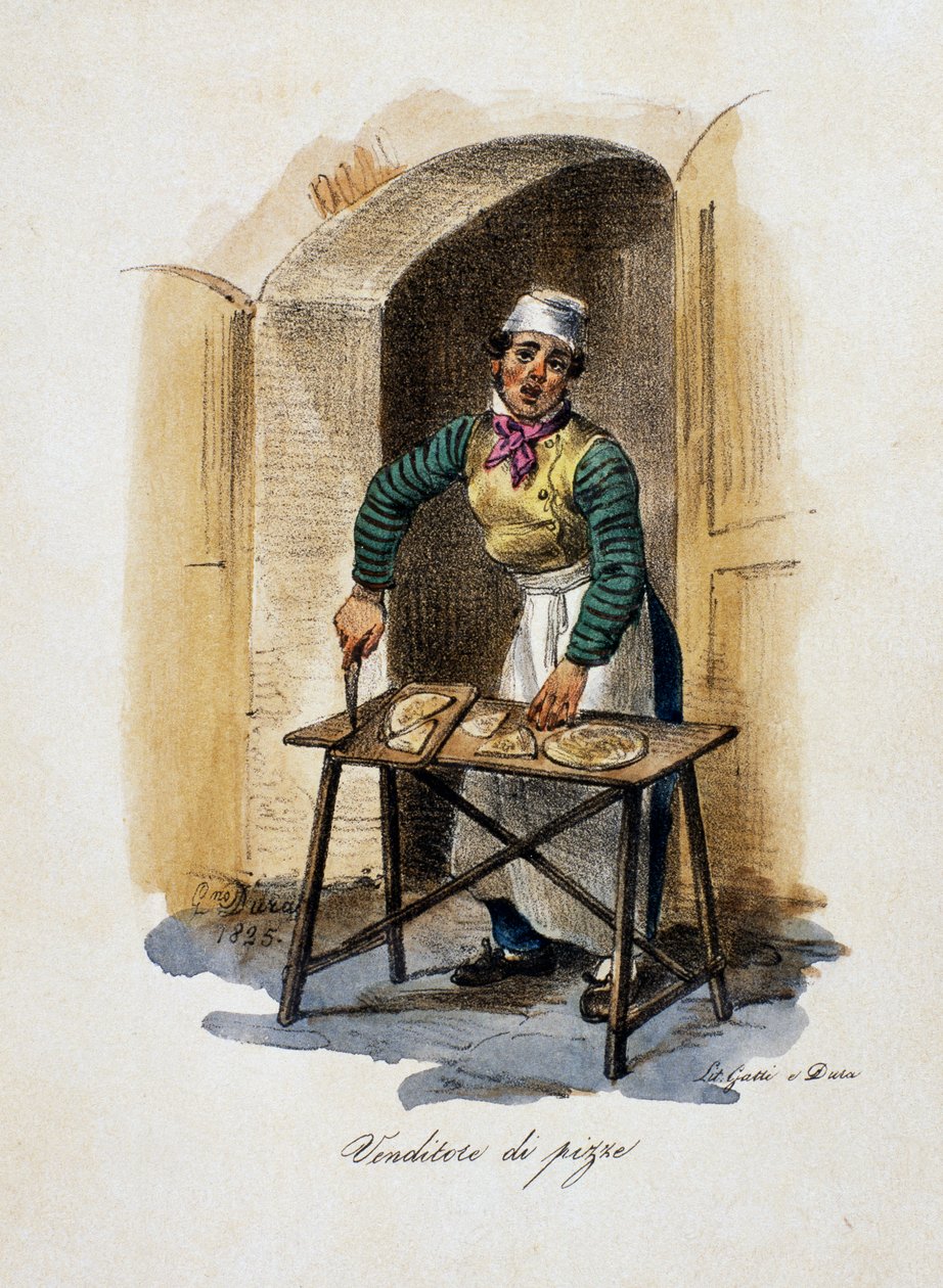 Pizzaverkoper door Gaetano Dura