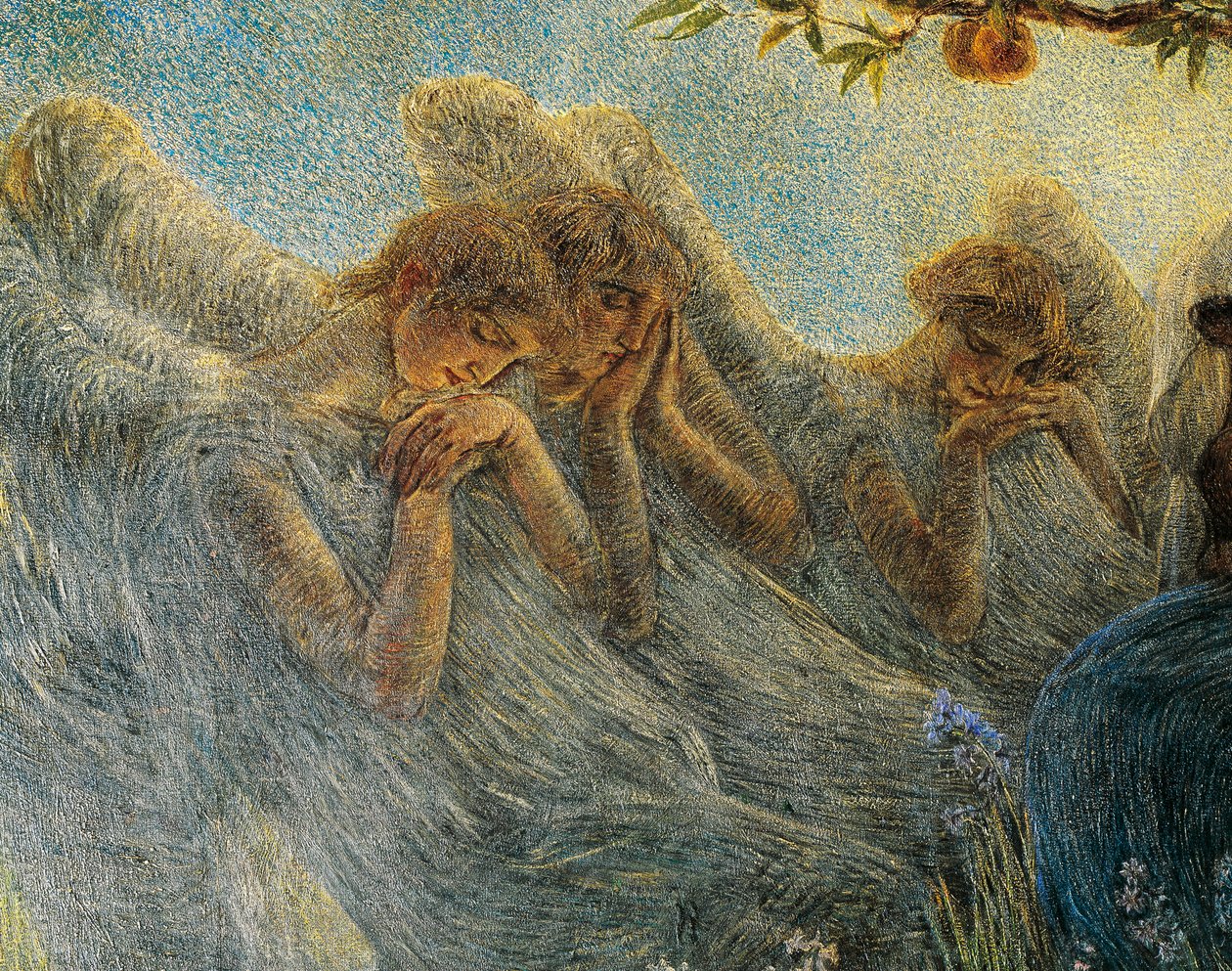 Engelen (detail) door Gaetano Previati